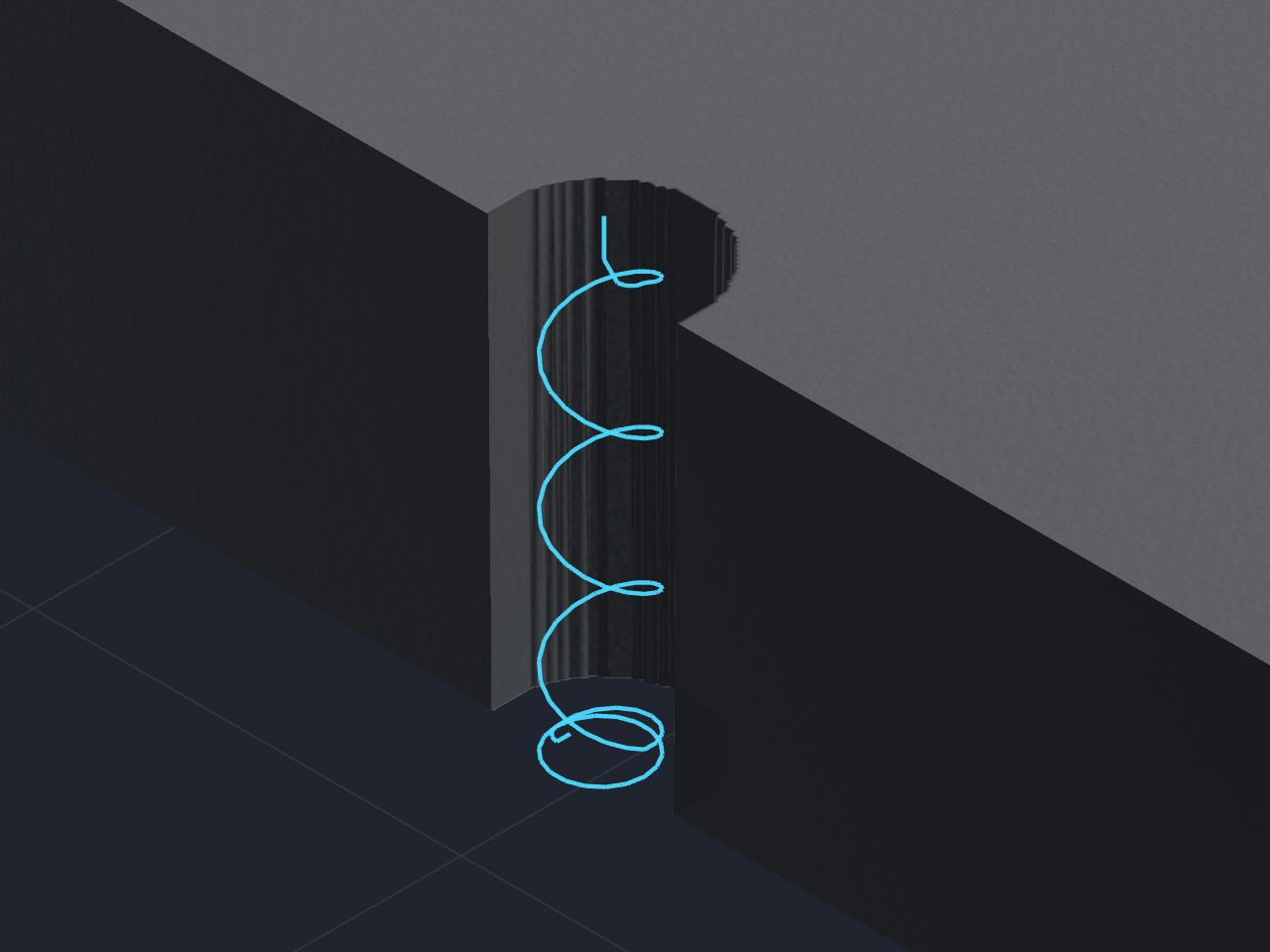 Boring toolpath